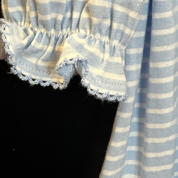 Christmas Outfit Three Santas Dress Size 4 Holiday Peter Pan Collar by Delaney - Picture 10 of 10